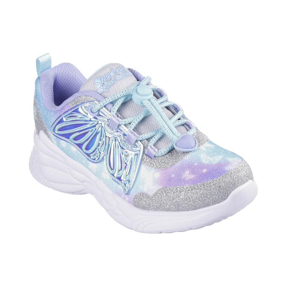 Кроссовки Skechers Kids Lifestyle Shoes PS Low-top Blue/Purple, серебряный — фото 3
