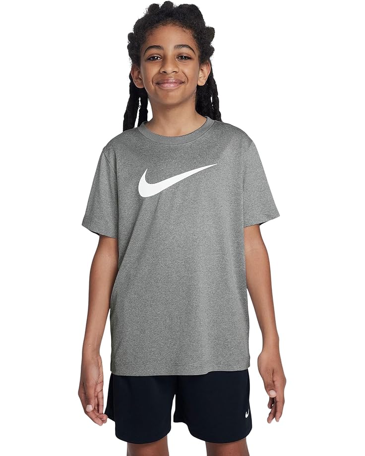 

Футболка Nike Kids Legend Dri-FIT T-Shirt, цвет Tumbled Grey/Fluorescent Silver/Heather