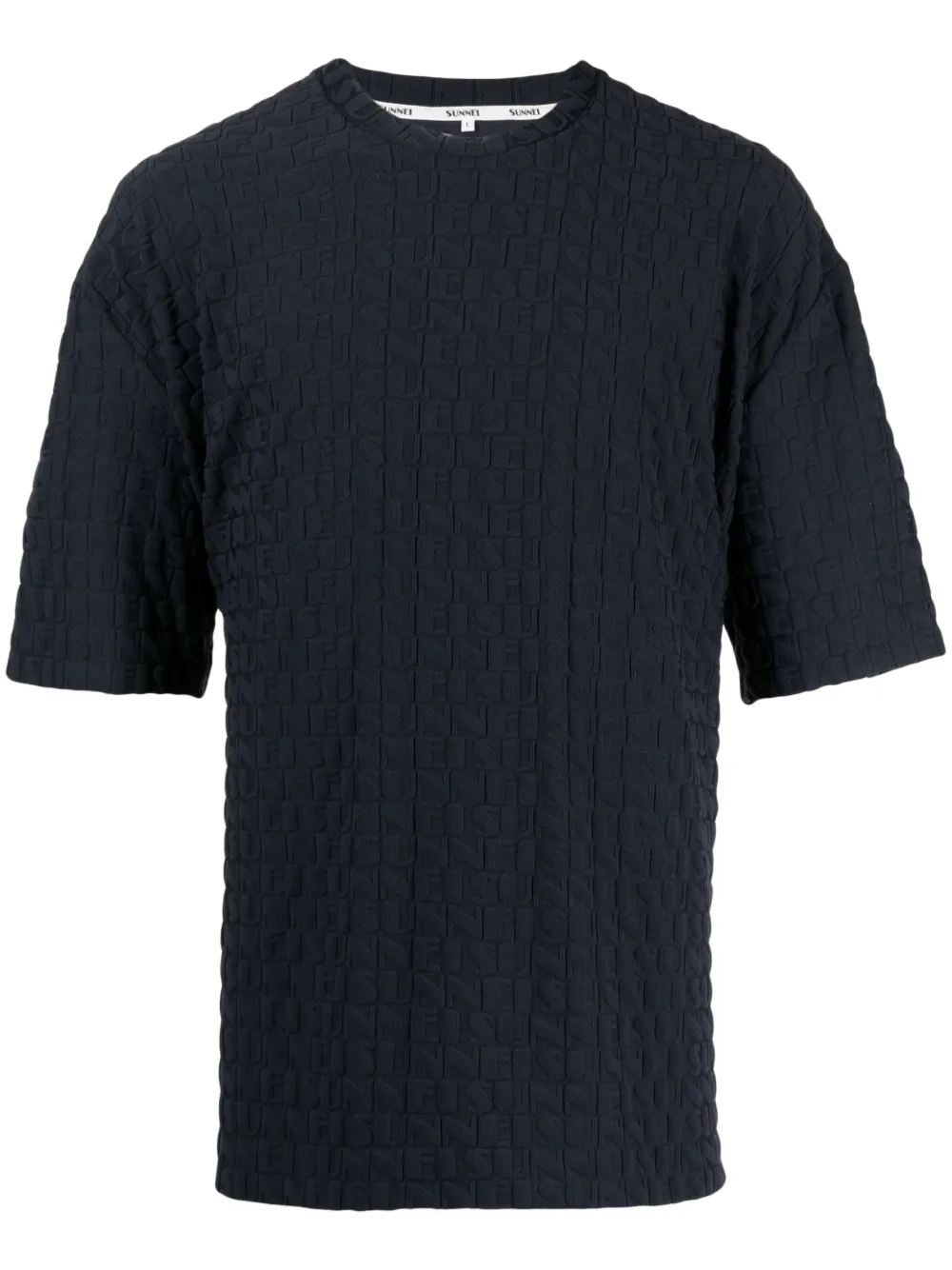 

Футболка из джерси с тисненым логотипом Sunnei, синий