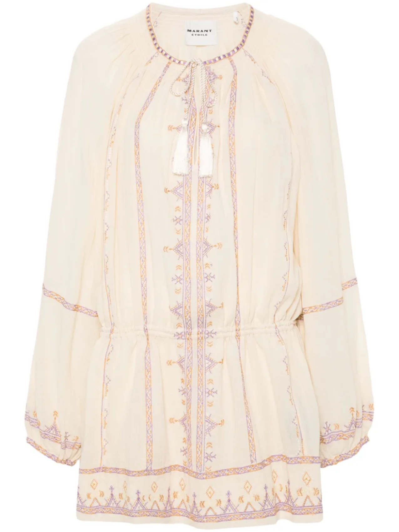 

MARANT ÉTOILE платье мини Parsley из органического хлопка, нейтральный
