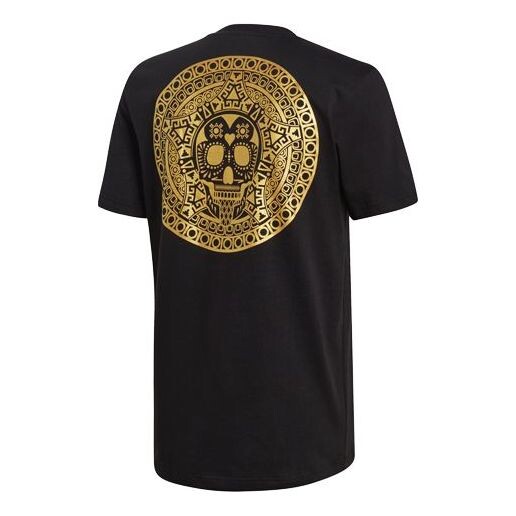 

Футболка logo printing sports short sleeve black Adidas, черный