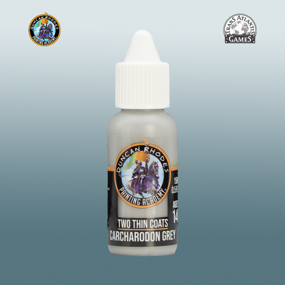 

Аксессуары Duncan Rhodes Painting Academy Two Thin Coats: Carcharodon Grey (15ml)