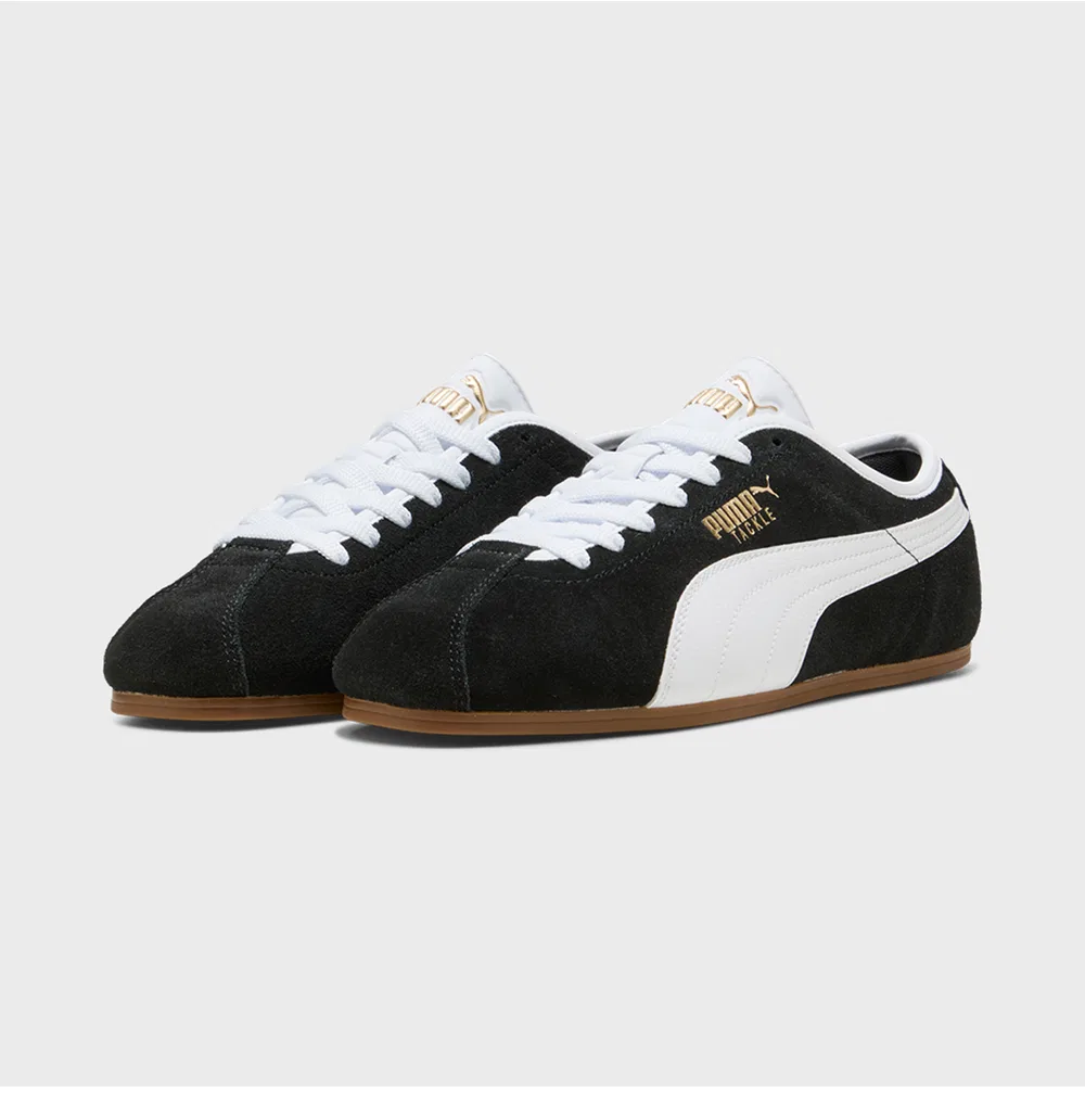 Мужские низкие кроссовки Tackle чёрные с белым от Puma — фото 3
