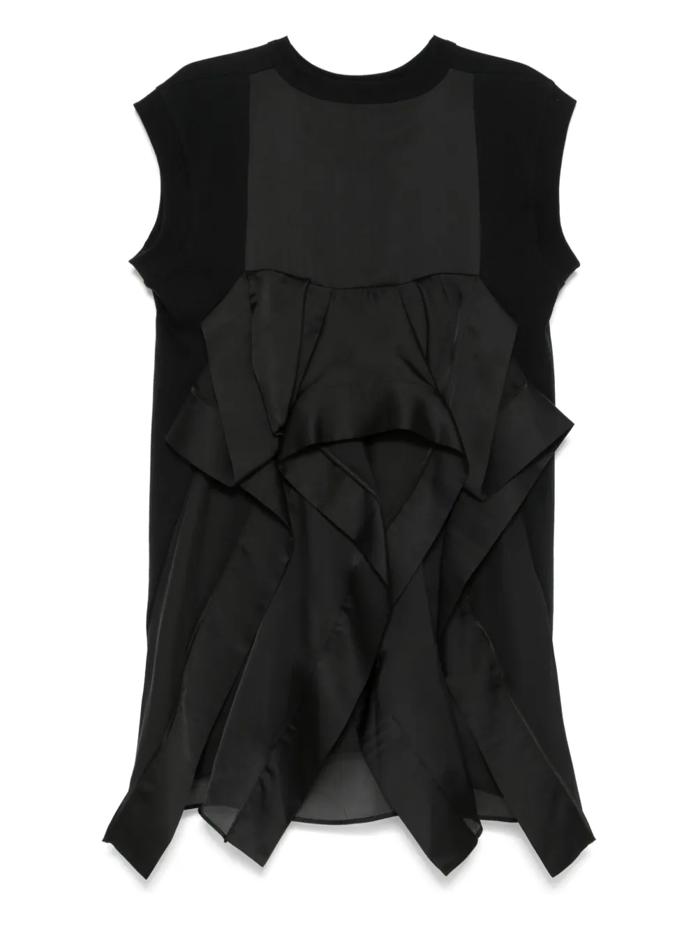 

Многослойное платье мини SACAI, черный
