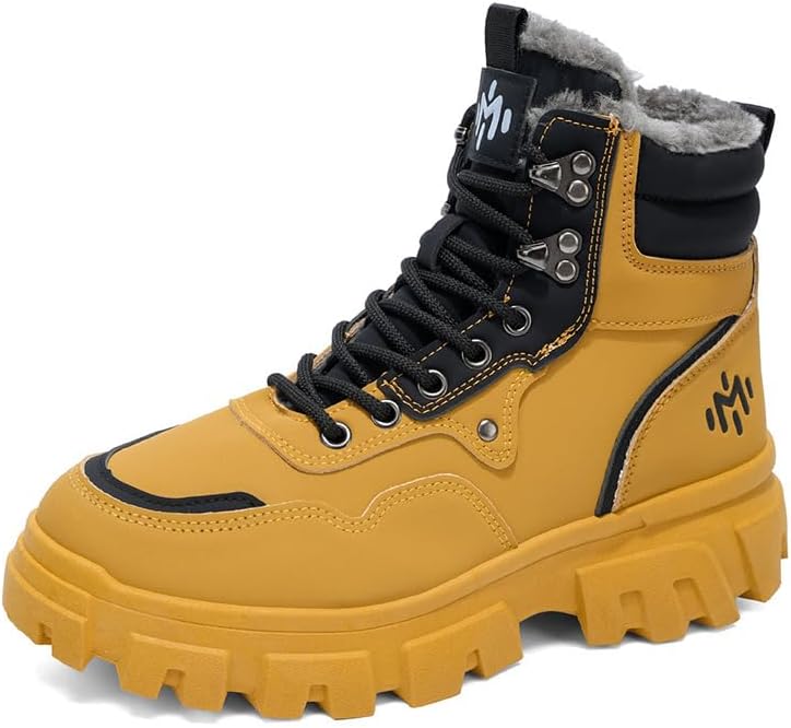 

Мужские зимние ботинки MODME водонепроницаемые, утепленные мехом, снежные ботинки для мужчин, противоскользящие, для работы, прогулок и походов, черные, зеленые, желтые
