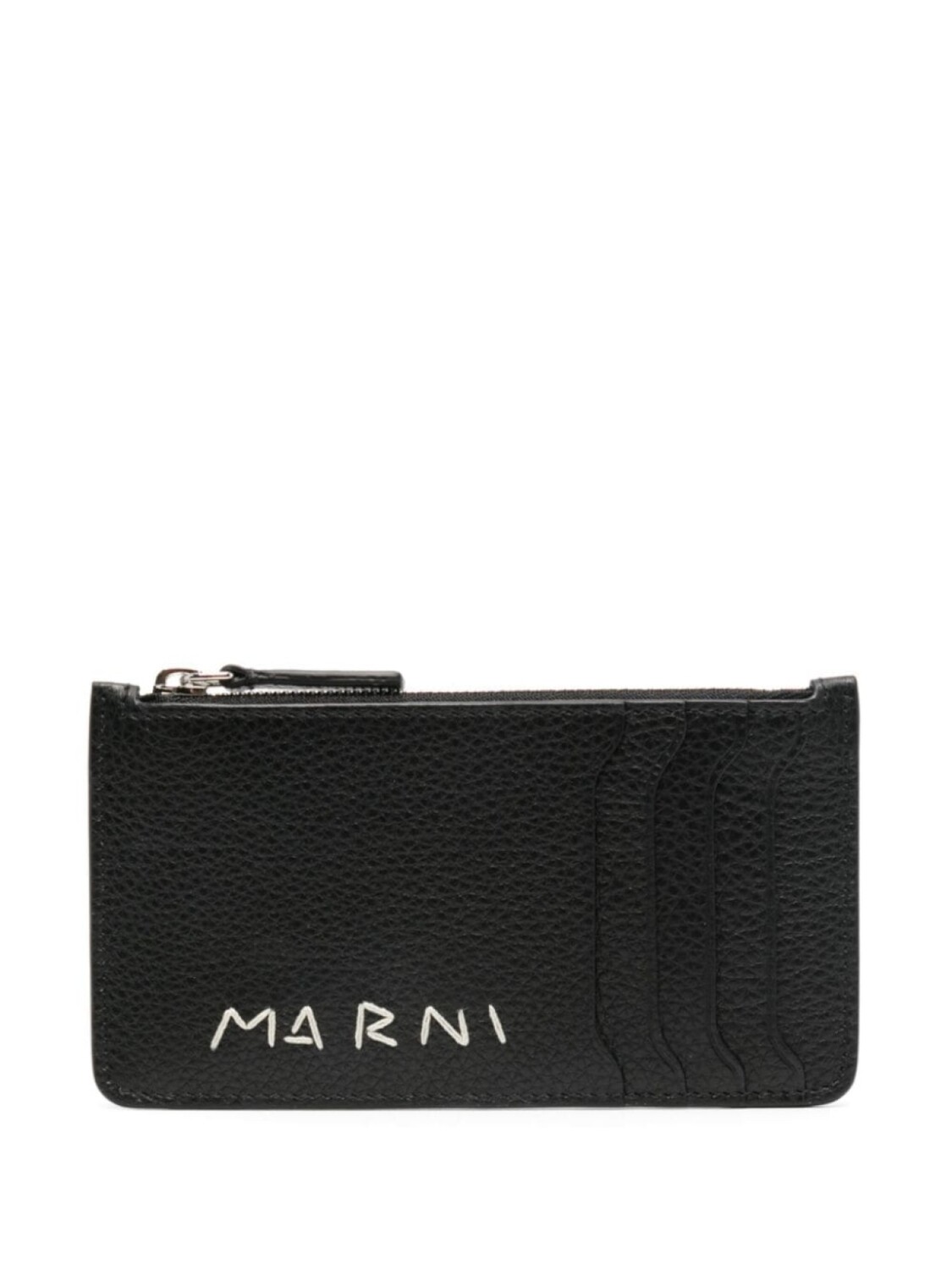 

Визитница с вышитым логотипом Marni, черный