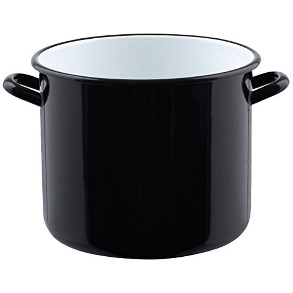

Кастрюля Riess гигантская с фланцем Ø28см 12 литров Classic Black Enamel