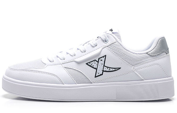 

Кроссовки XTEP Skateboarding Shoes Men Low-top New White/new Metallic Silver, белый
