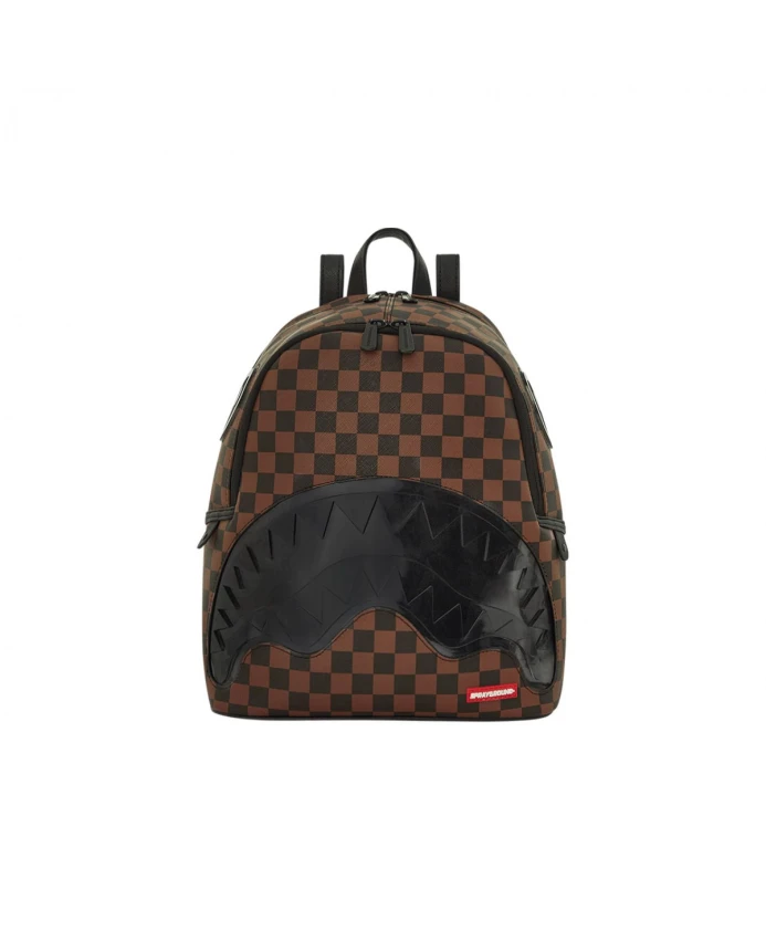 

Прозрачный рюкзак с передним карманом на молнии. Sprayground, коричневый
