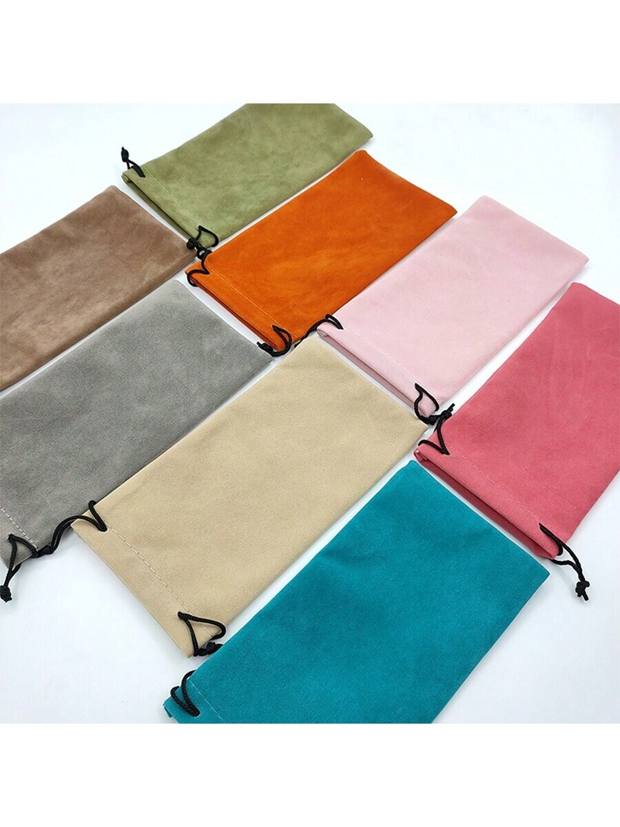 

Чехол для очков из мягкой ткани, красный