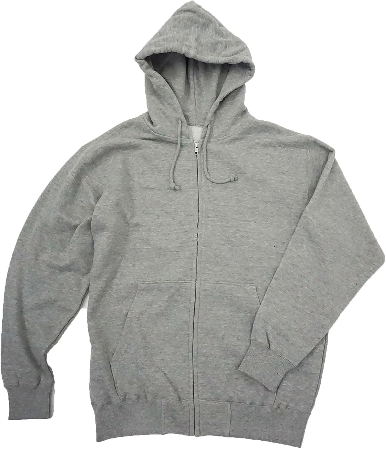 

Толстовка с капюшоном LifeMax, 283 г, на молнии (с подкладкой), светло-серый