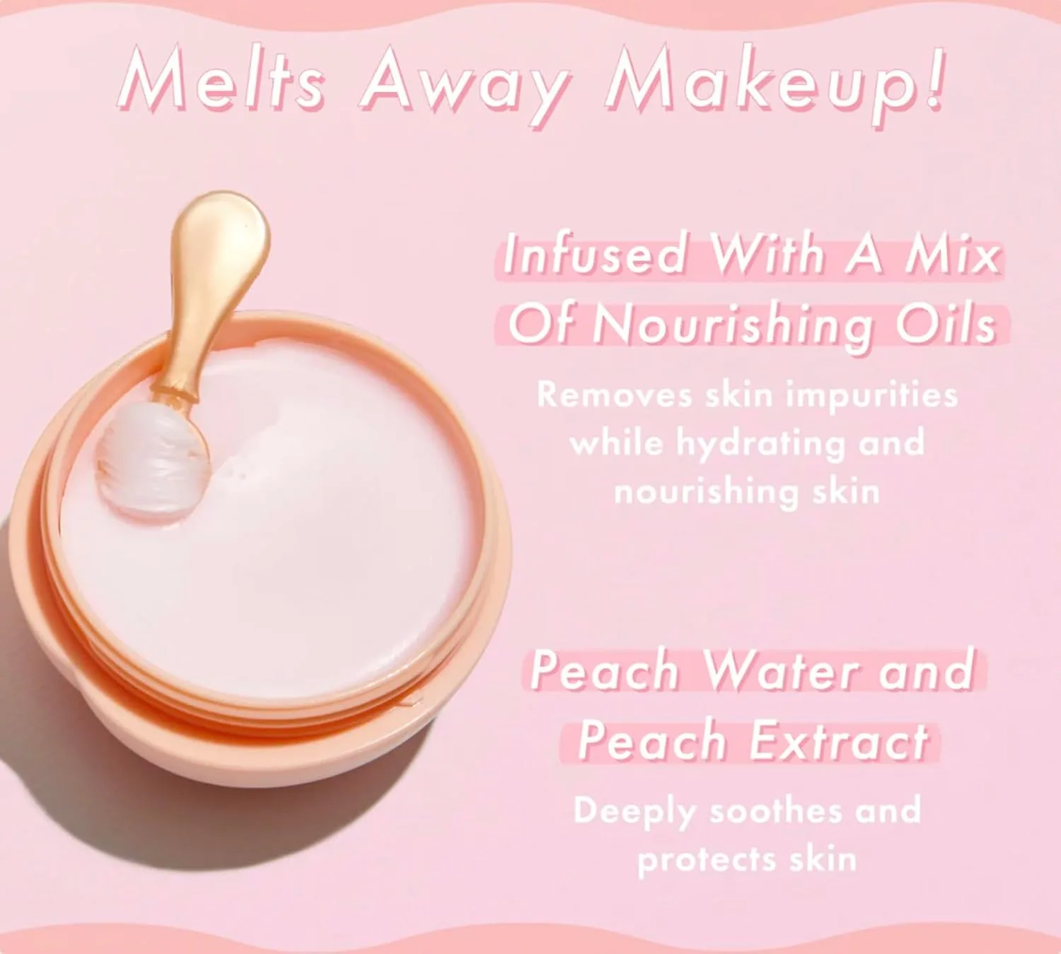 Средство для снятия макияжа TONYMOLY — Peach Punch Sherbet Cleansing Balm - корейское и очищения лица с экстрактом персика и, 72 г — фото 4