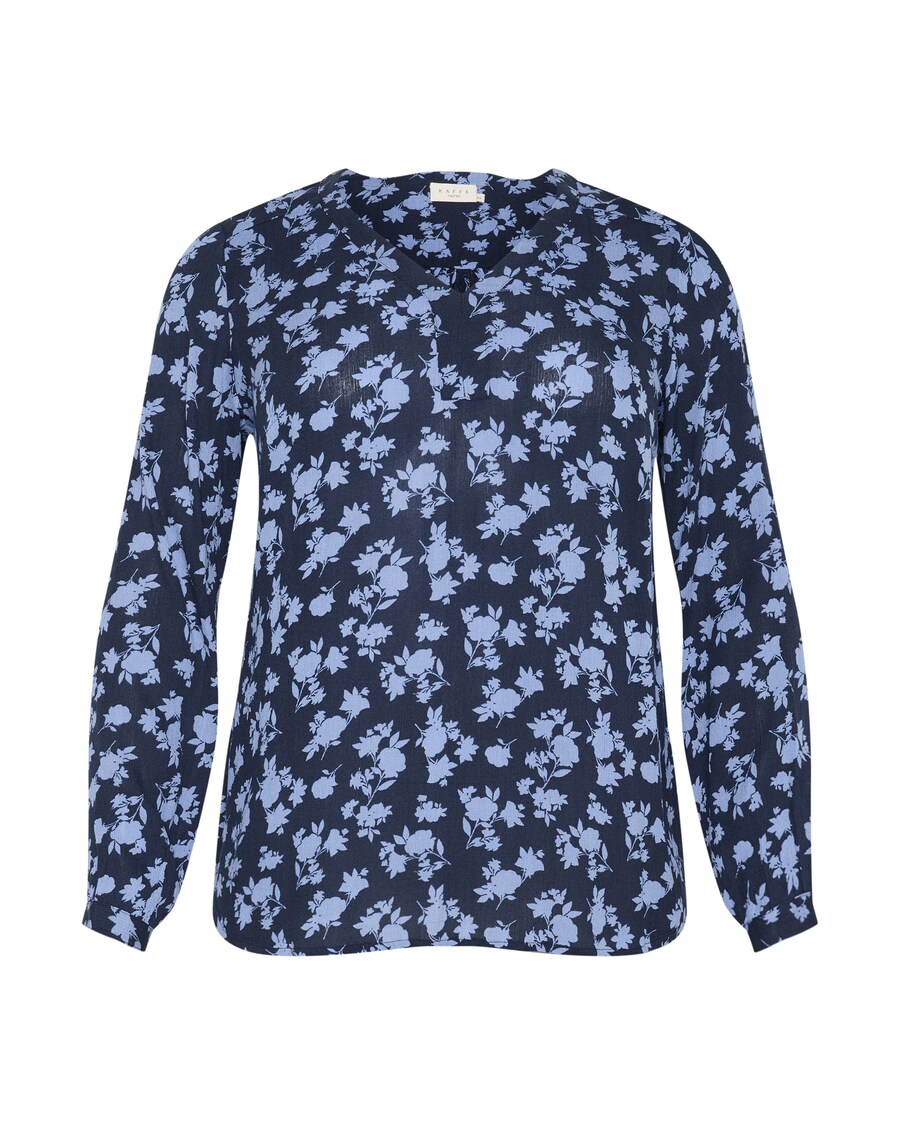 

Блуза KAFFE CURVE KC Ami, цвет marine blue/Light blue