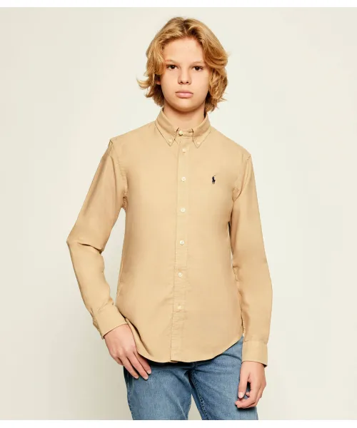 

Рубашка Regular fit Polo Ralph Lauren, бежевый
