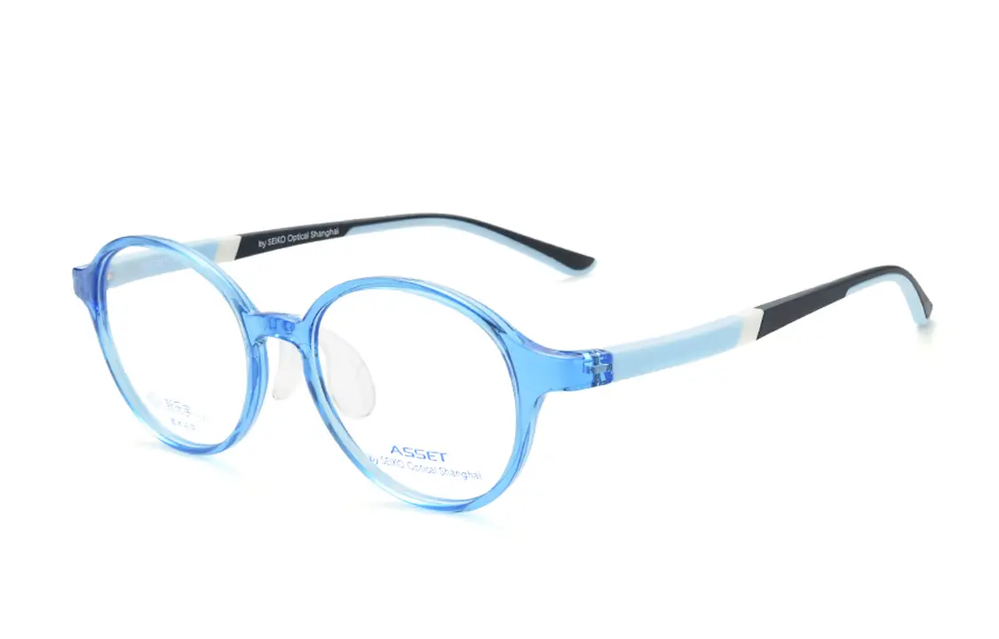 

SEIKO Овальные оптические очки для детей светло-морской синий, Light Sea Blue