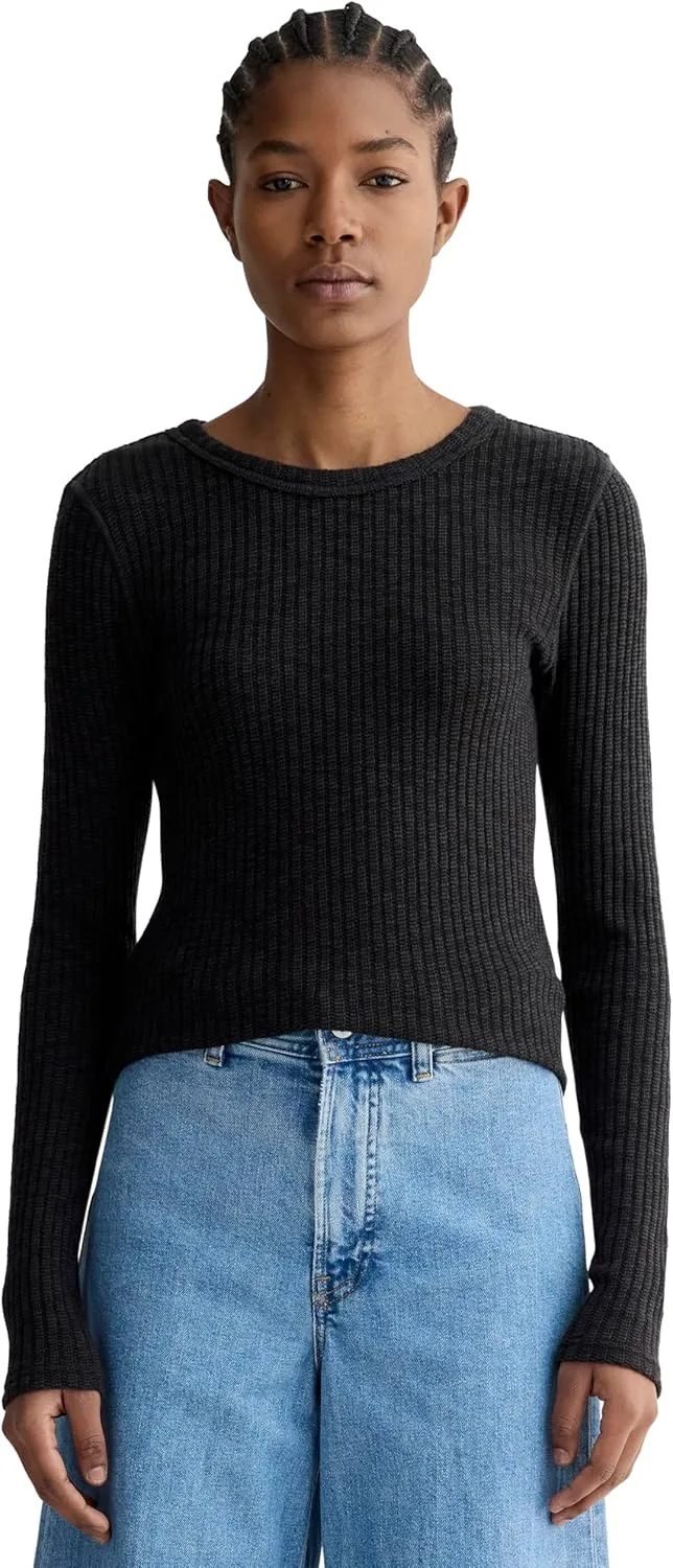 

Everlane Women's The Cozy Rib Long-Sleeve Tee