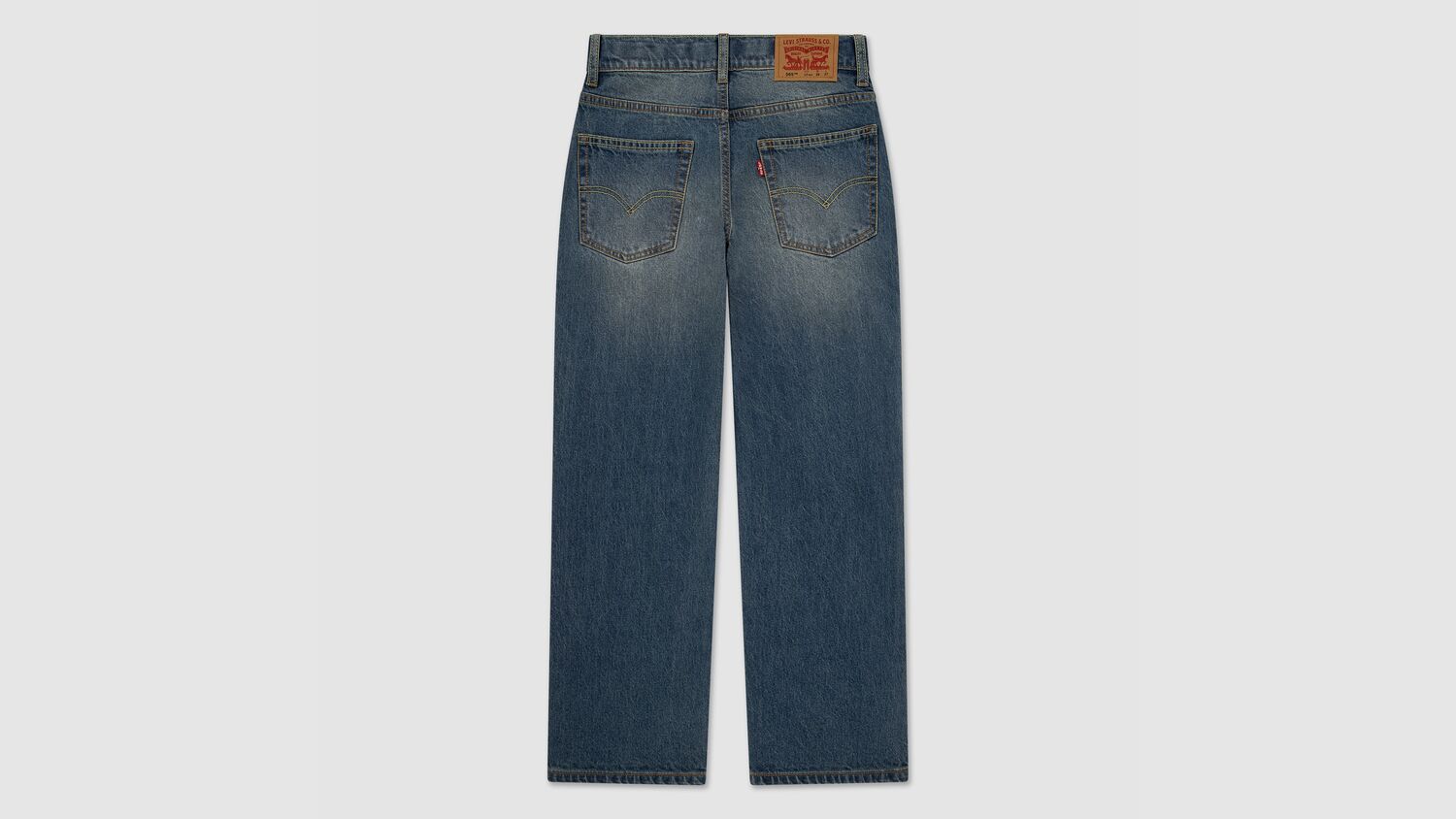 Свободные прямые джинсы 565 для мальчиков 8–20 лет Levi's, Shenanigans W/O Destruction - Medium Wash — фото 2