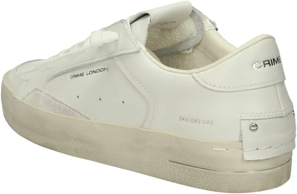 Кроссовки Crime London SK8 Deluxe Vanilla White, белый — фото 2