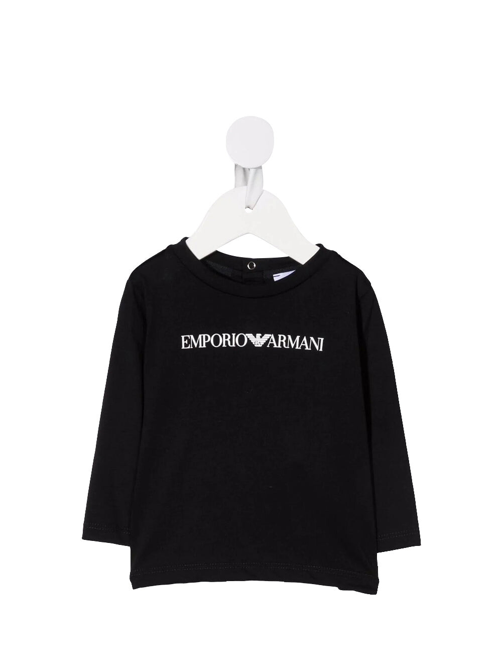

Черная детская футболка Emporio Armani