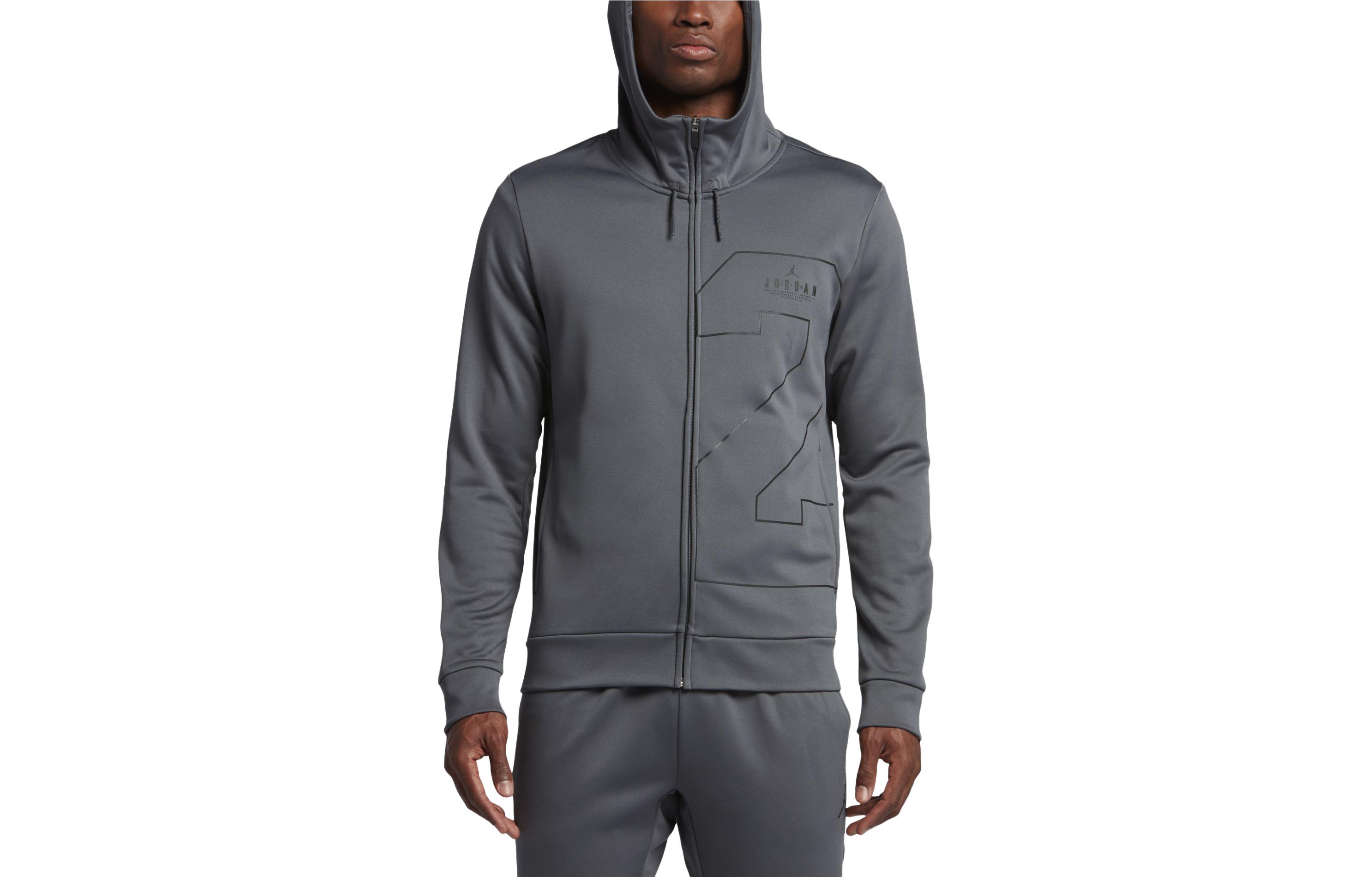 

Jordan Термоблуза мужская тёмно-серая, Dark Gray