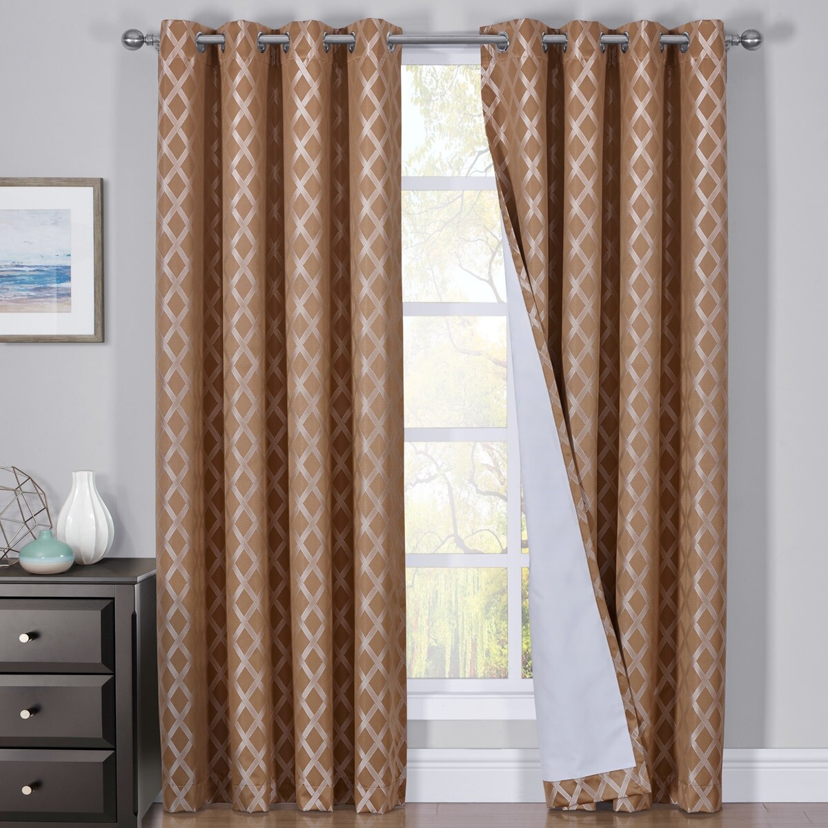 

Шторы Rosaline 100% Blackout Royal Tradition, золотой