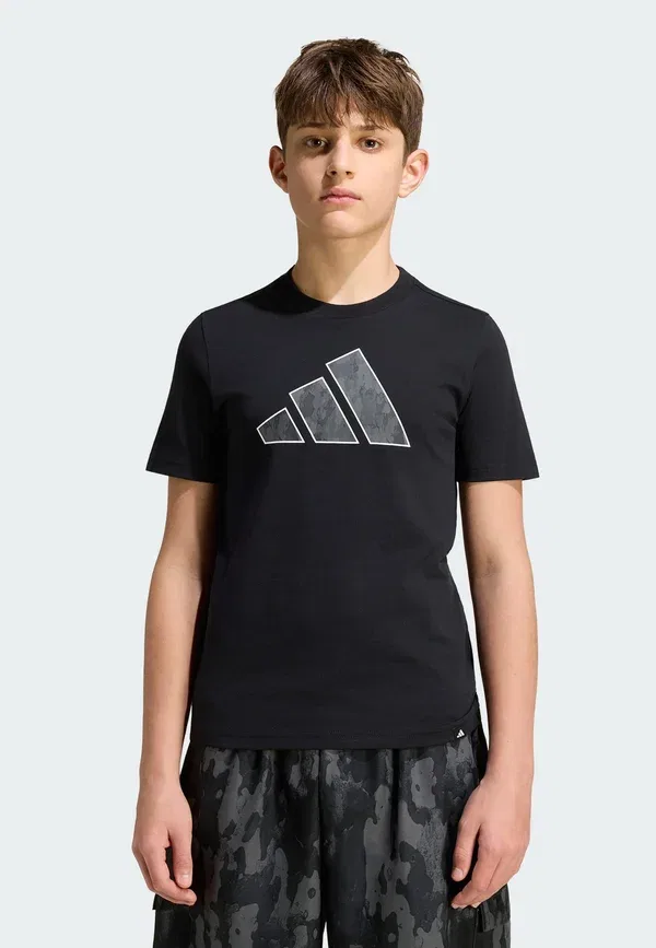 Футболка Adidas Sportswear J Camo T Print T-Shirt, черный — фото 2