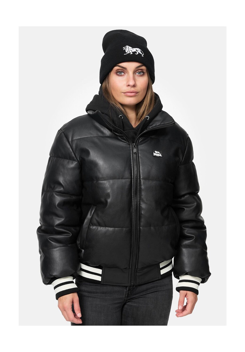 

Женская зимняя куртка HYBREASAL LONSDALE, черно-белый, Черный, Женская зимняя куртка HYBREASAL LONSDALE, черно-белый