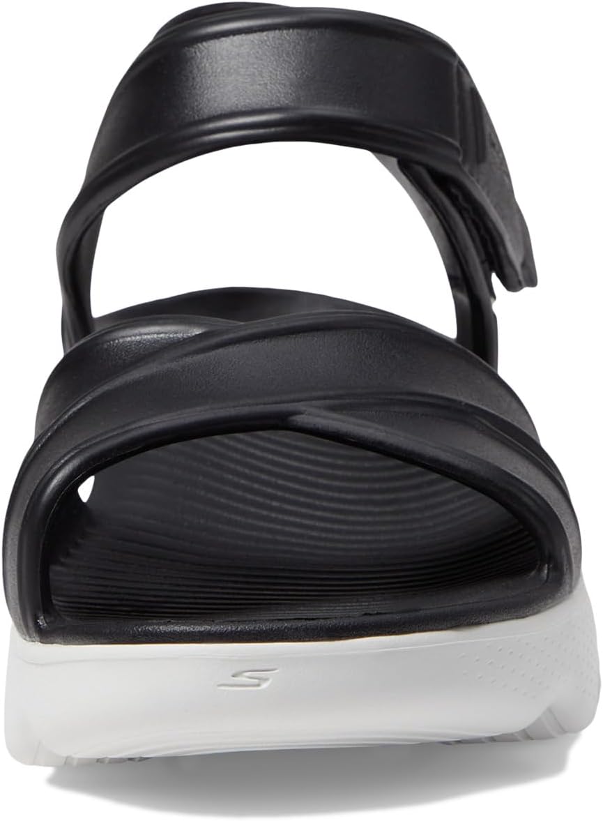 Сандалии SKECHERS Women's Foamies Massage Fit - Heartfelt, Black/White — фото 2