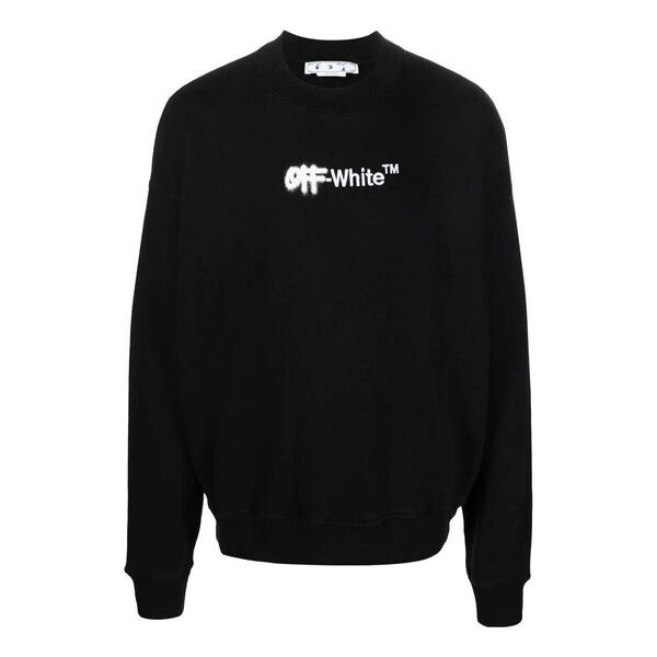

Толстовка Men's OFF-WHITE FW22 Logo Embroidered Round Neck Long Sleeves Black, черный