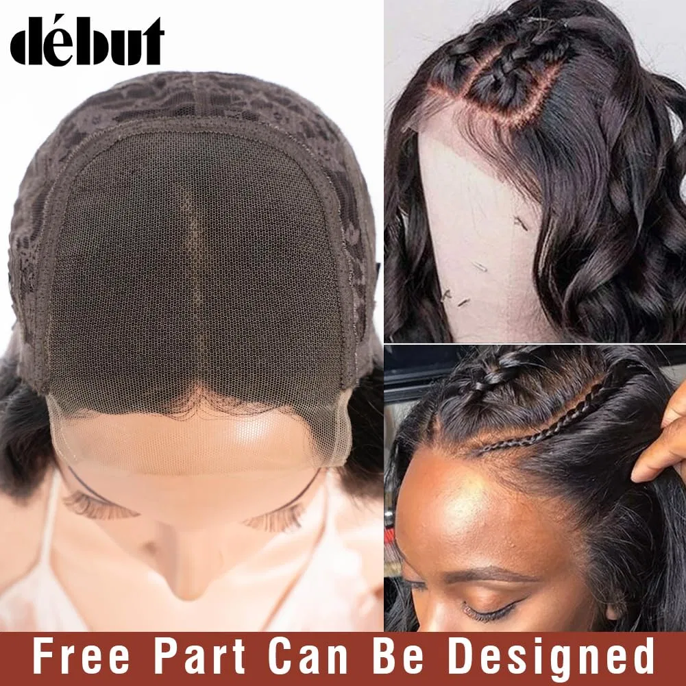 Парик из натуральных волос Body Wave Lace Front Wig, 40 см Début, Natural Black — фото 4