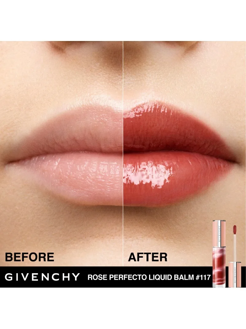 Блеск для губ Жидкий аромат Rose Perfect Givenchy Beauty, Chill Brown — фото 3