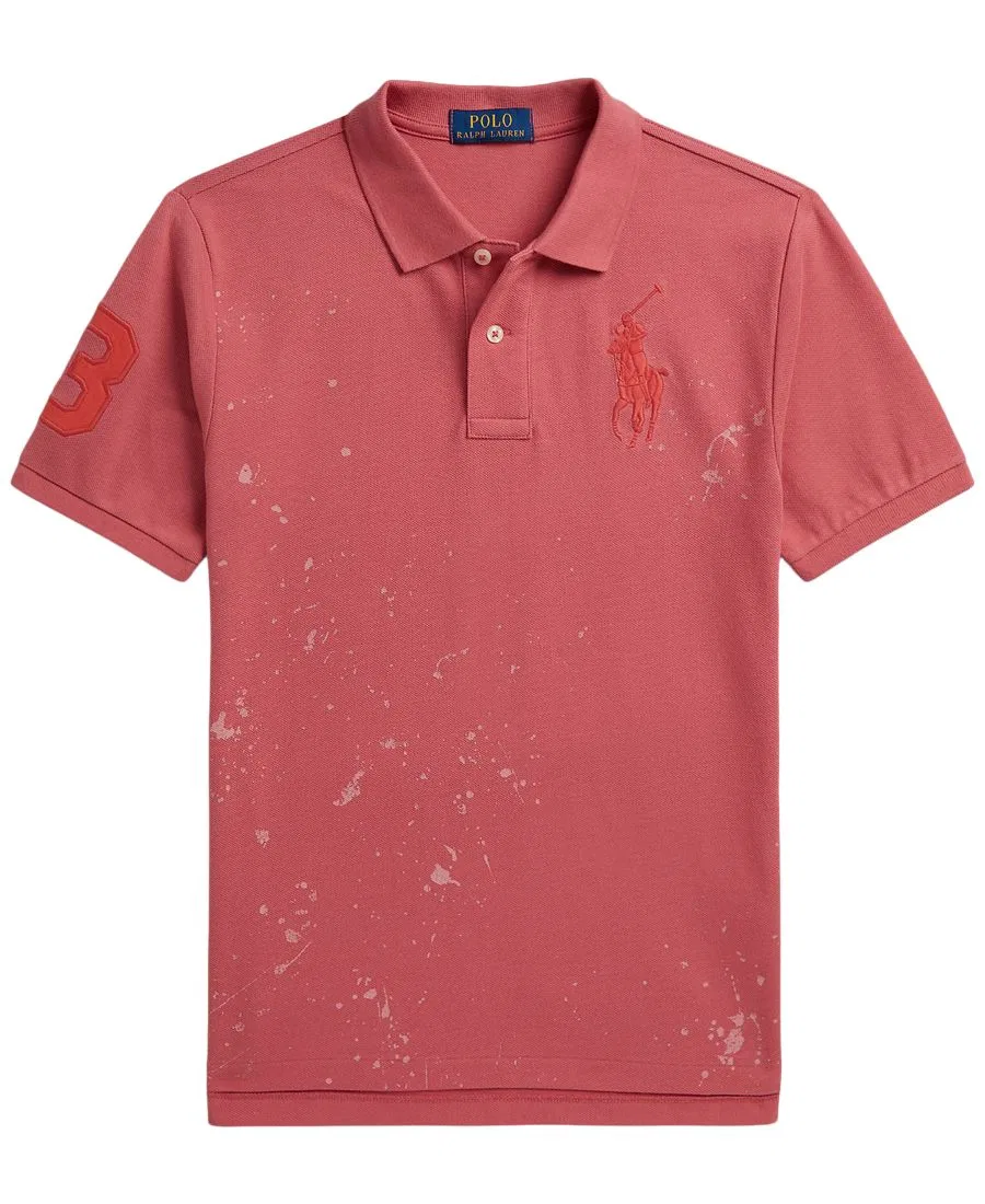 Поло-рубашка из сетчатой ткани с принтом «Большой пони» для мальчиков 8-20 лет Polo Ralph Lauren