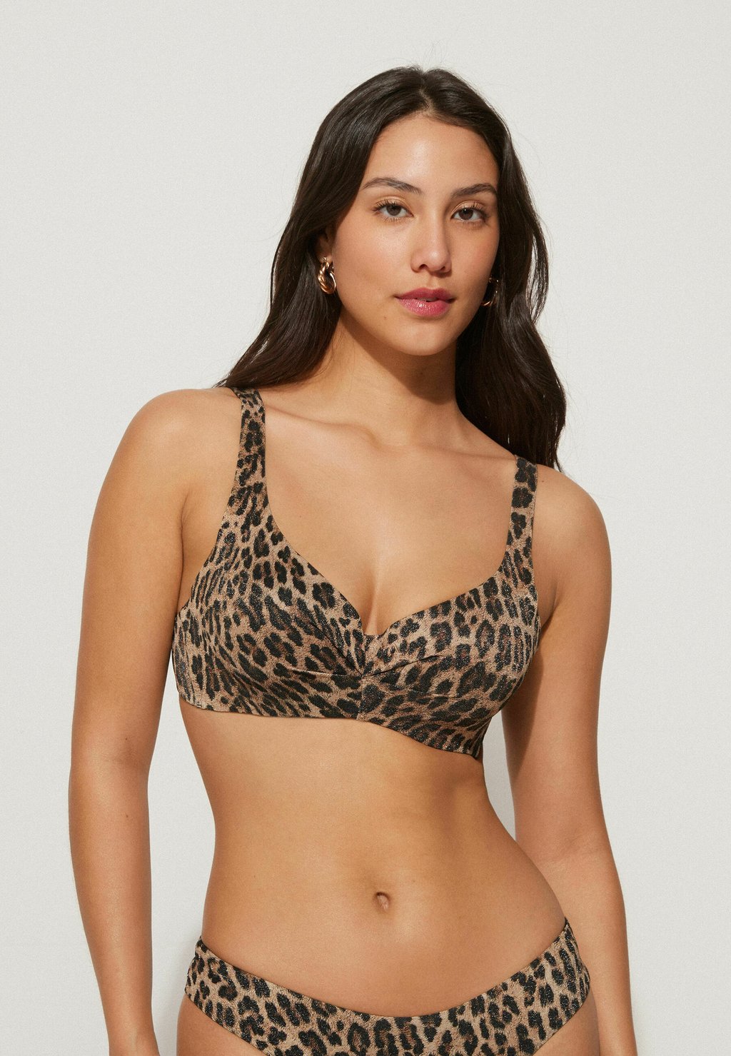 

Верх бикини BRIGHT LEOPARD Tezenis, коричневый