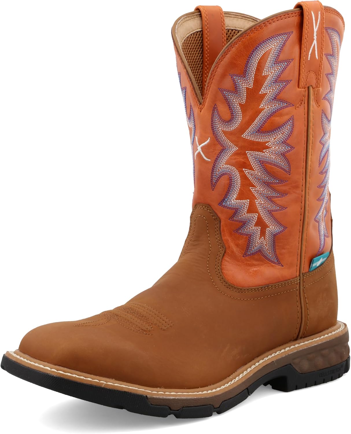 

Мужские сапоги Twisted X Top Hand высотой 30 см, оранжевый/бежевый