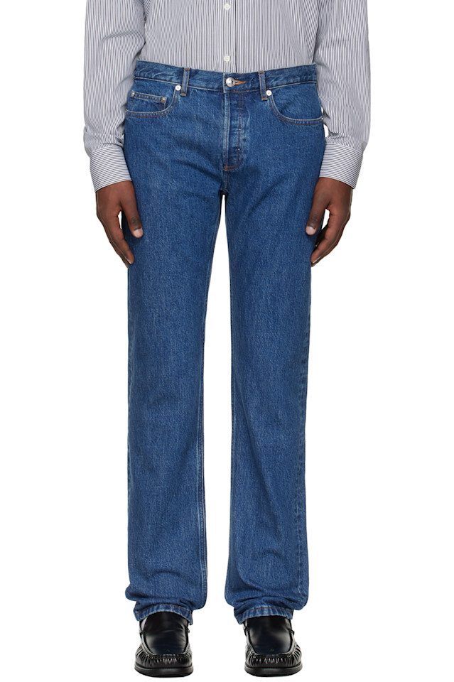 

A.P.C. Новые синие джинсы стандартного качества