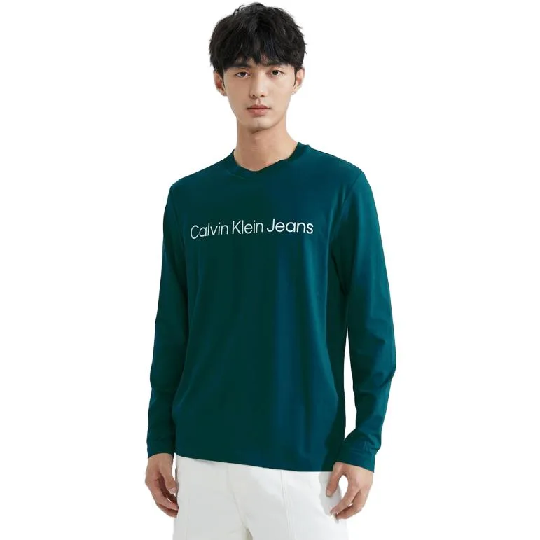 Calvin Klein Футболка мужская глубокого морского цвета — фото 4