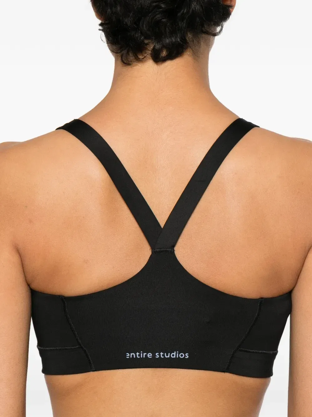 Спортивный бюстгальтер-борцовка X Entire Studios с логотипом adidas, черный — фото 4
