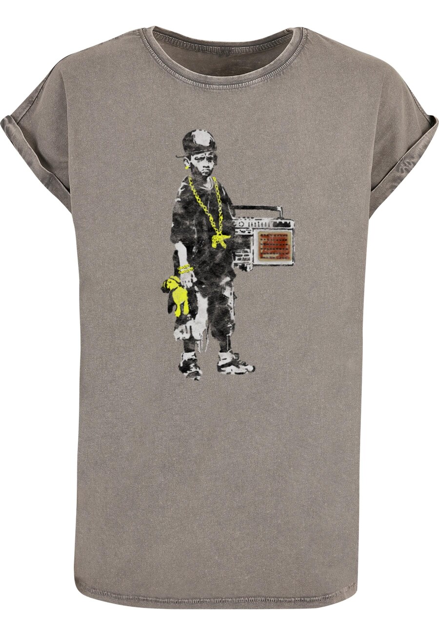 

Рубашка Merchcode Brandalised - Boy With Teddy, серый