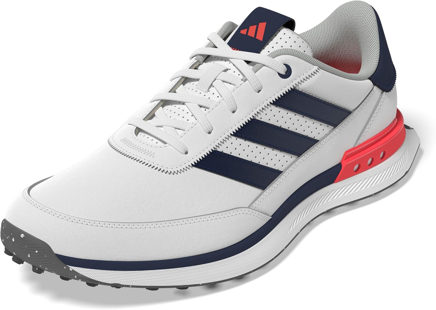 

Мужские гольф-туфли Adidas S2G без шипов из кожи, размер 24, белый/красный/синий/ярко-красный