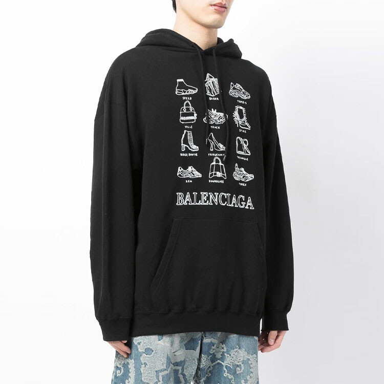Толстовка мужская Balenciaga, черный — фото 3