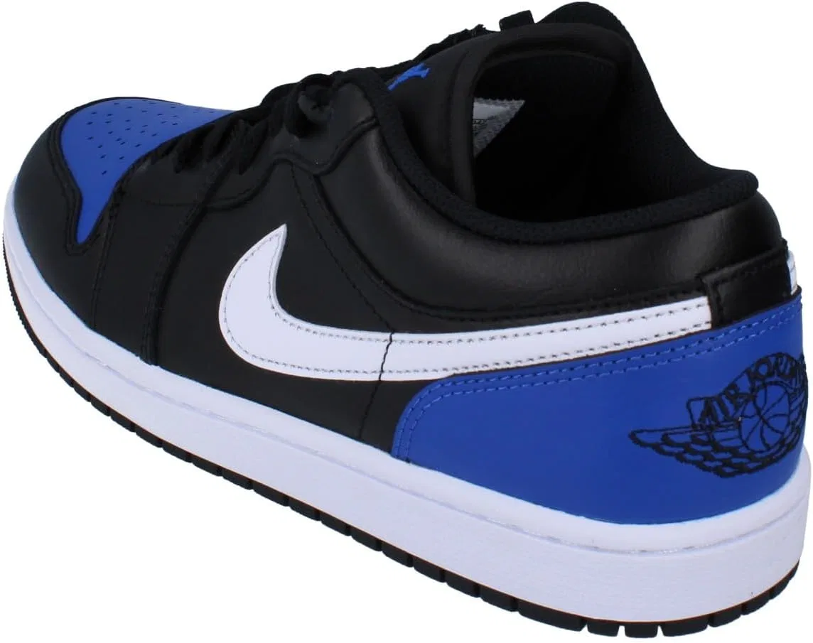 Мужские кроссовки Nike Air Jordan 1 Low, Black White Game Royal 042 — фото 2