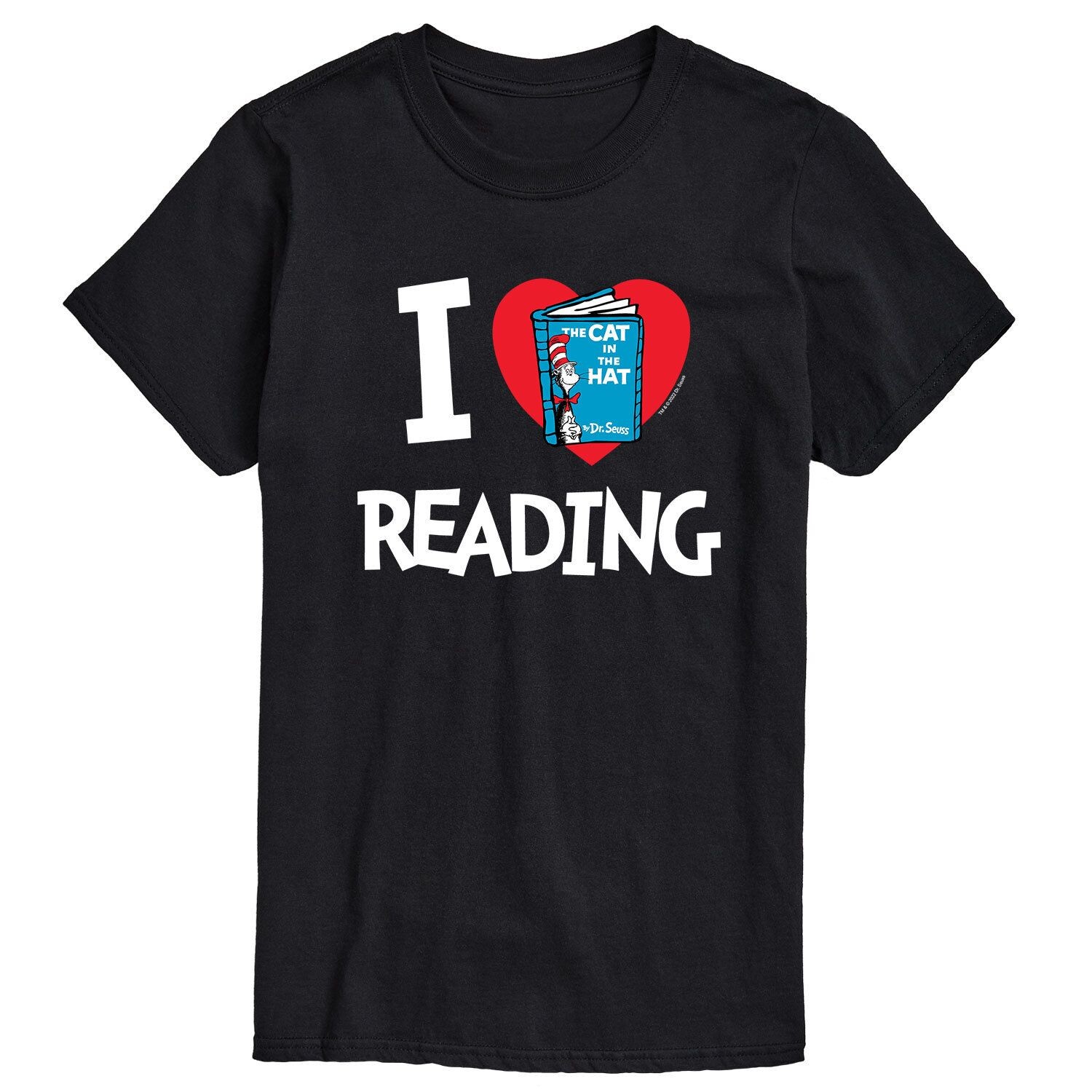 

Мужская футболка «Доктор Сьюз I Love Reading» Licensed Character