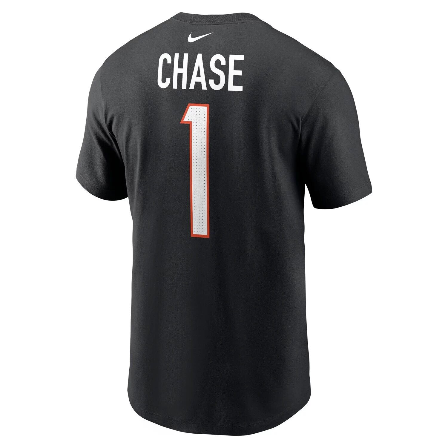 Мужская черная футболка Ja'Marr Chase Cincinnati Bengals с именем и номером игрока Nike — фото 3