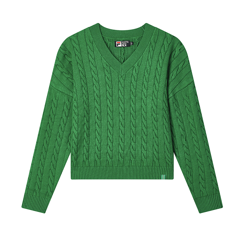 

FILA ORIGINALE Вязаный свитер для женщин Dark Forest Green