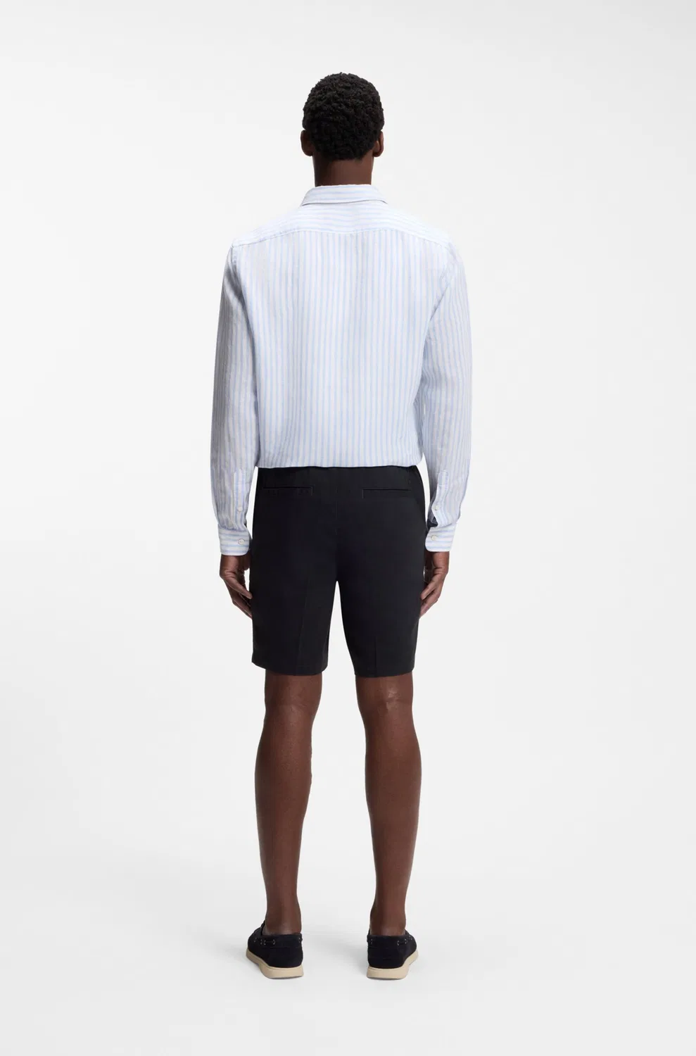 Шорты Boss Regular Pleated Pants H-Kane1-RDS, синий — фото 4