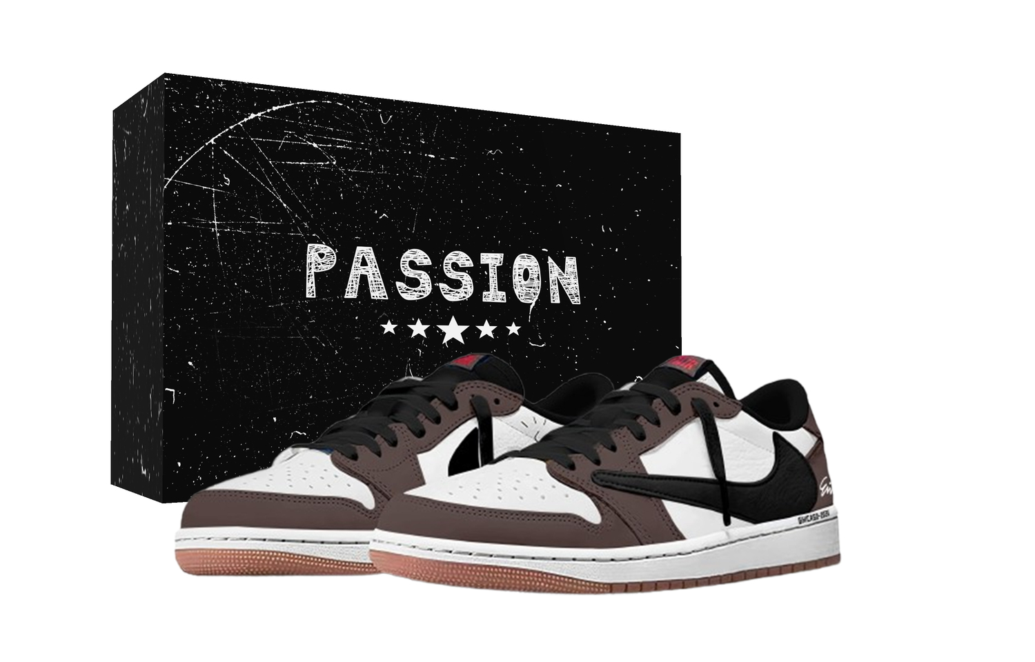 

Jordan Трэвис Скотт X Air 1 винтажные баскетбольные кроссовки унисекс лоу-топ Black