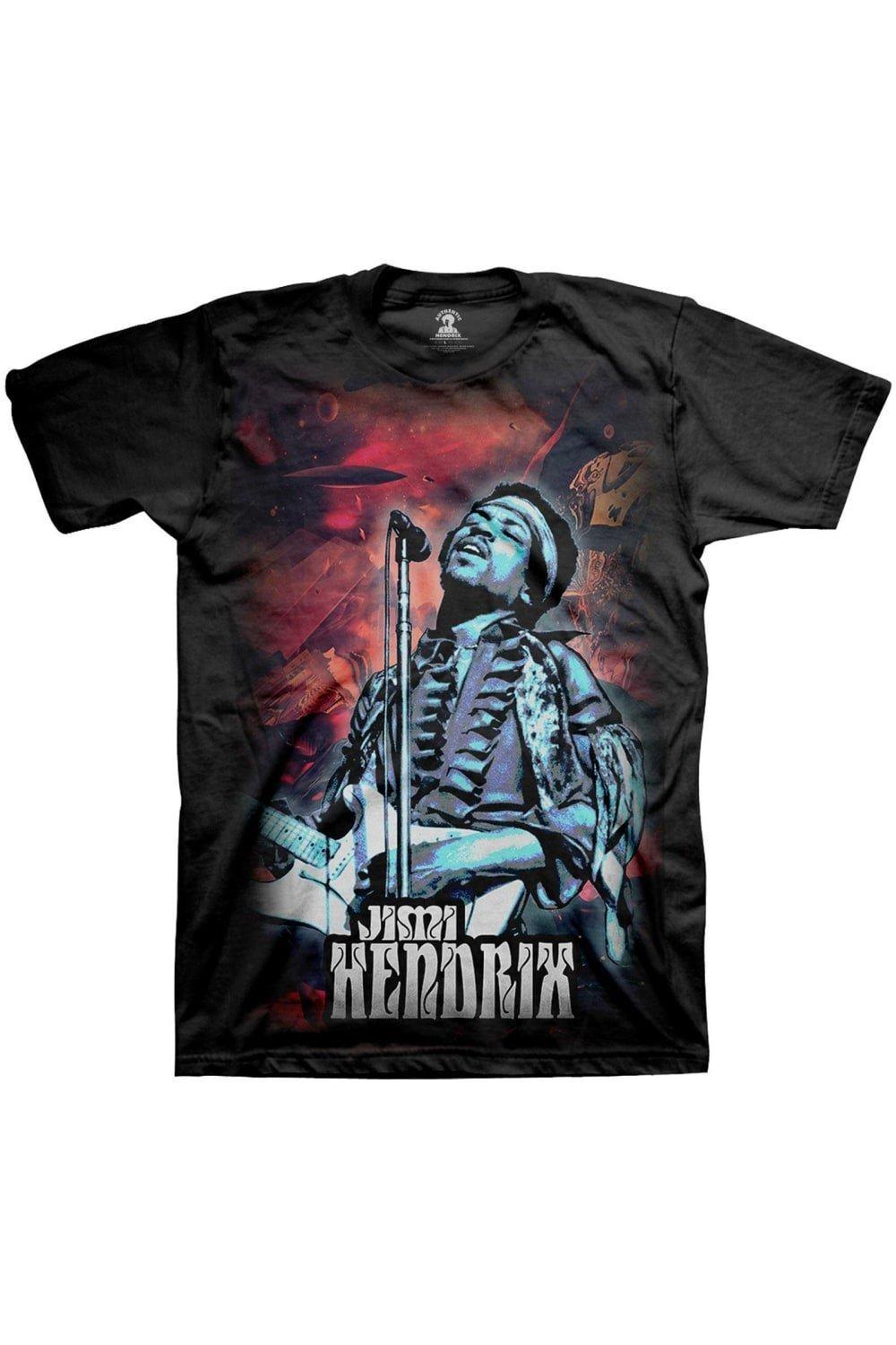 

Хлопковая футболка «Вселенная» Jimi Hendrix, черный
