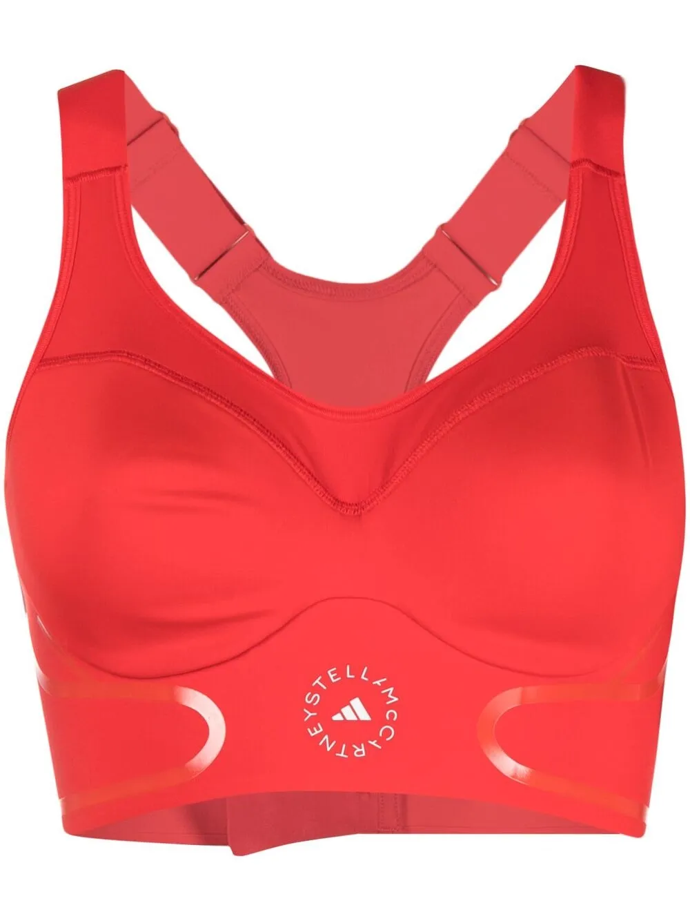 

Спортивный бюстгальтер TruePace с высокой степенью поддержки adidas by Stella McCartney, красный