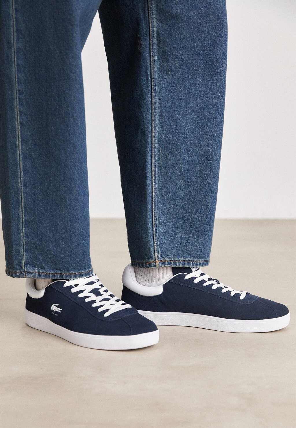 Низкие кроссовки Baseshot Lacoste, цвет navy/white — фото 2