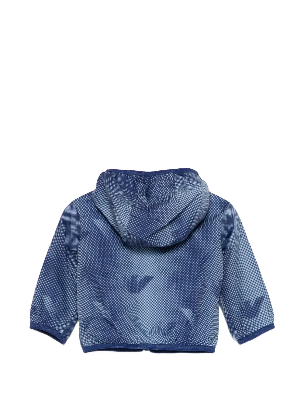 Куртка с капюшоном и принтом Emporio Armani Kids, синий — фото 2
